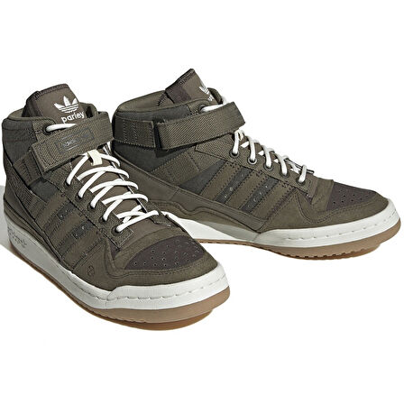 Adidas Forum Mid Parley Leather Unisex Sneaker Hakiki Deri Günlük Spor Ayakkabı Haki