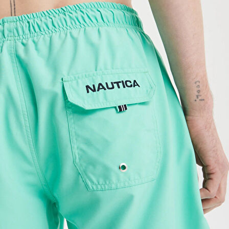 Nautica Erkek Standrat Fit Şort Mayo Turkuaz