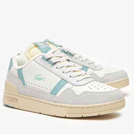 Lacoste T-Clip Womens Sneaker Kadın Günlük Spor Ayakkabı Krem 