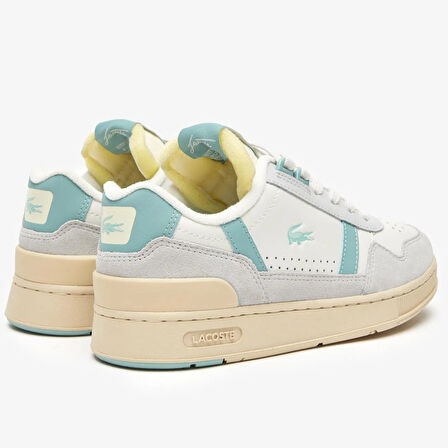 Lacoste T-Clip Womens Sneaker Kadın Günlük Spor Ayakkabı Krem 