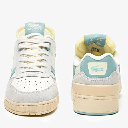 Lacoste T-Clip Womens Sneaker Kadın Günlük Spor Ayakkabı Krem 