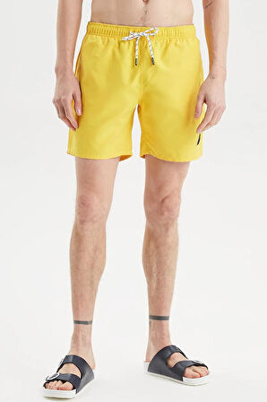 Nautica Erkek Standrat Fit Şort Mayo Sarı