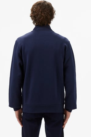 Lacoste Men's Regular Fit Full Zip Sweatshirt Erkek Tam Fermuar Organik Pamuk Sweatshirt Lacivert