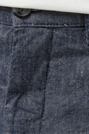 Lacoste Men's Slim Fit Bermuda Shorts Erkek Dar Kesim Keten Bermuda Şort Lacivert