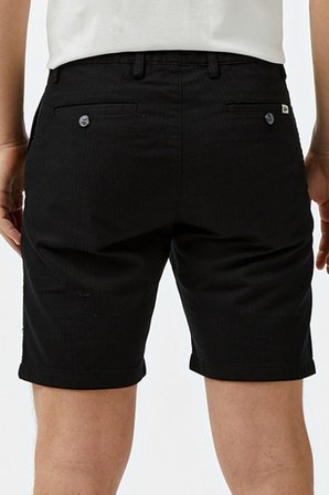 Lacoste Men's Slim Fit Bermuda Shorts Erkek Dar Kesim Keten Bermuda Şort Siyah