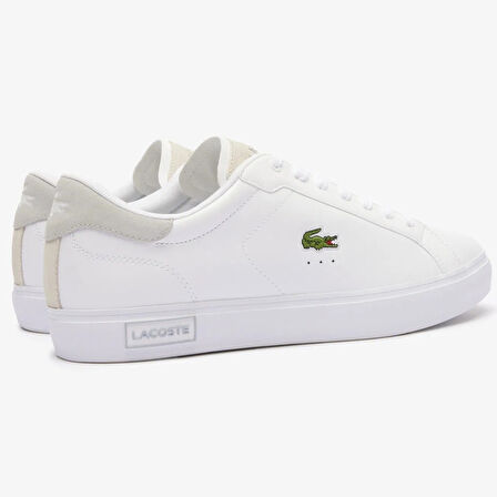 Lacoste Powercourt Unisex White Sneaker Unisex Günlük Spor Ayakkabı Beyaz 