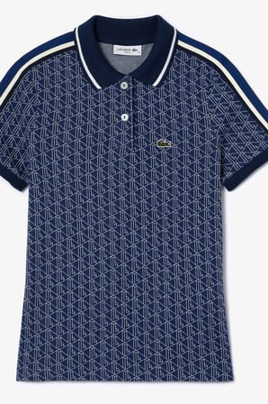 Lacoste Slim Fit Polo T-Shirt Kadın Polo Yaka Tişört Lacivert