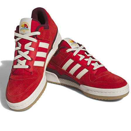 Adidas Forum Low CL Leather Mens Sneaker Hakiki Deri Erkek Günlük Spor Ayakkabı Kırmızı