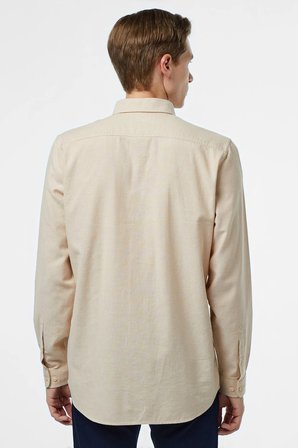Lacoste Men's Slim Fit Beige Shirt Slim Fit Pamuklu Erkek Gömlek Bej