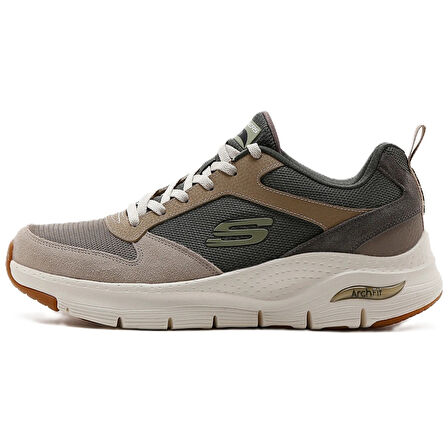 Skechers Archfit-Servitica Mens Sneaker Erkek Günlük Spor Ayakkabı Krem