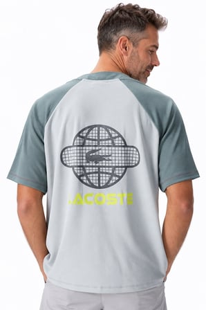 Lacoste Men's Relaxed Fit Shirt Bol Kesim Erkek Çıt Çıtlı Gömlek Yeşil Gri