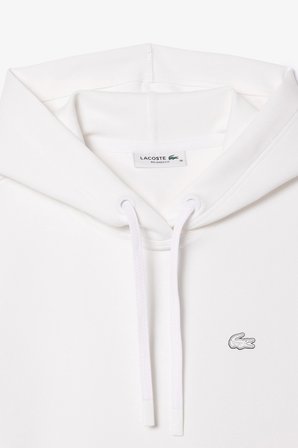 Lacoste Womens Relaxed Fit Sweatshirt Rahat Kesim Kapüşonlu Kadın Sweatshirt Beyaz