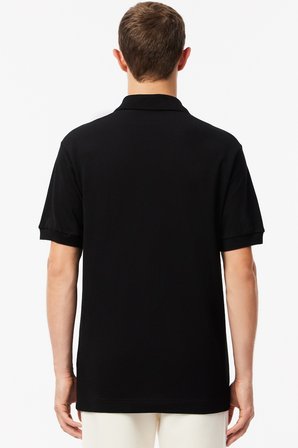 Lacoste Classic Fit Polo T-Shirt Erkek Polo Yaka Tişört Siyah