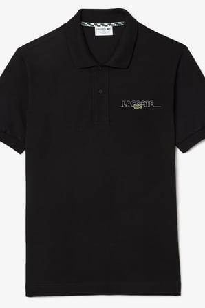 Lacoste Classic Fit Polo T-Shirt Erkek Polo Yaka Tişört Siyah