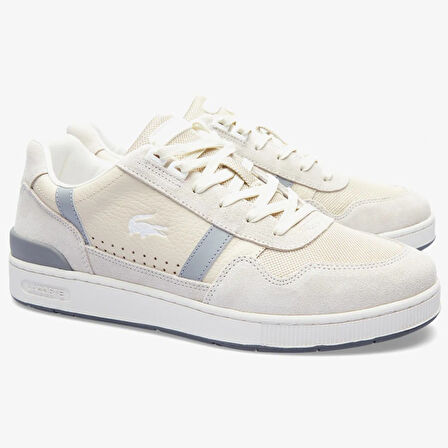 Lacoste T-Clip Hakiki Deri Erkek Bej Sneaker