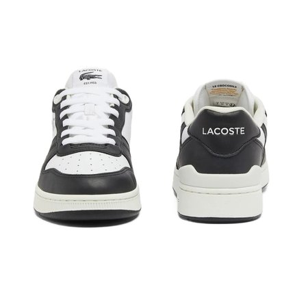 Lacoste T-Clip Set Leather Mens Sneaker Hakiki Deri Erkek Günlük Spor Ayakkabı Beyaz Siyah