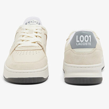 Lacoste L001 Set Hakiki Deri Erkek Krem Sneaker
