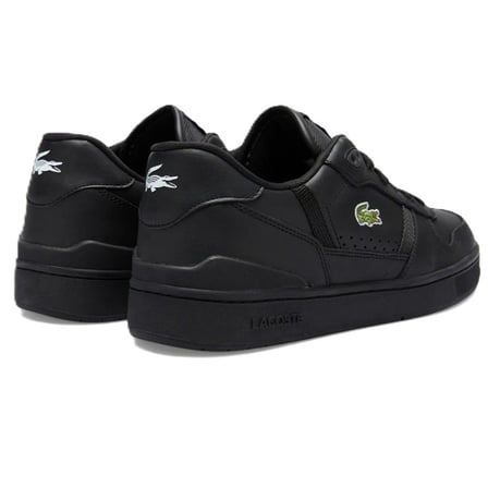 Lacoste 224 2 SMA T-Clip Set Leather Mens Sneaker Hakiki Deri Erkek Günlük Spor Ayakkabı Siyah