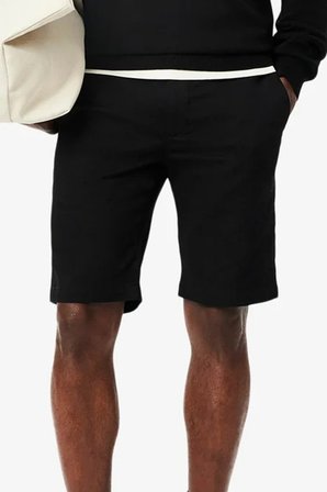 Lacoste Men's Slim Fit Bermuda Shorts Erkek Dar Kesim Pamuk Bermuda Şort Siyah