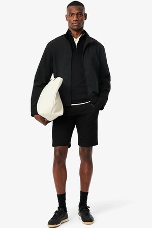 Lacoste Men's Slim Fit Bermuda Shorts Erkek Dar Kesim Pamuk Bermuda Şort Siyah