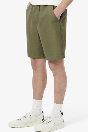 Lacoste Mens Reguler Fit Linen Blend Shorts Erkek Keten Şort Haki