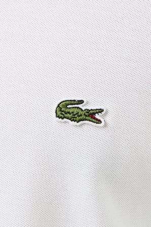 Lacoste Mens Slim Fit White Cotton Shirt Dar Kesim Organik Pamuk Erkek Gömlek Beyaz