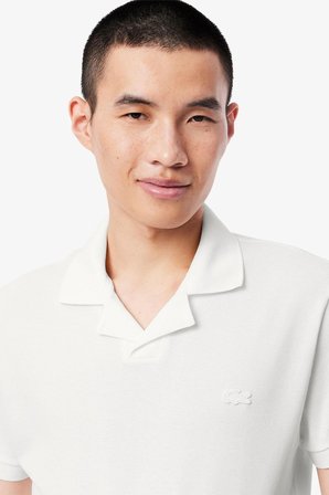Lacoste Men's Classic Fit Paris Polo T-shirt Erkek Paris Polo Yaka Tişört Beyaz