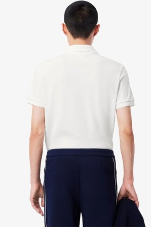 Lacoste Men's Classic Fit Paris Polo T-shirt Erkek Paris Polo Yaka Tişört Beyaz