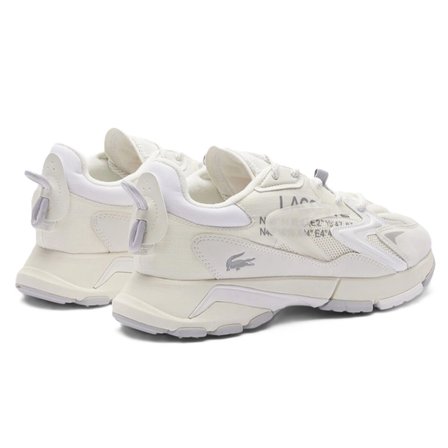 Lacoste L003 Neo Tech 125 1 Sma Mens Leather Sneaker Hakiki Deri Erkek Günlük Spor Ayakkabı Krem