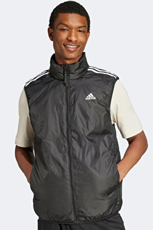 Adidas Essentials  3 Stripes Ins Erkek Dik Yaka Spor Yelek Siyah