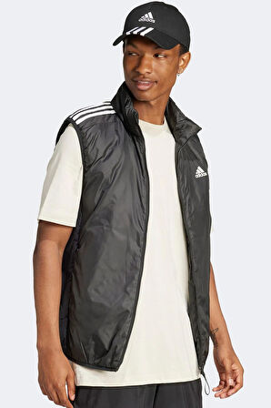 Adidas Essentials  3 Stripes Ins Erkek Dik Yaka Spor Yelek Siyah