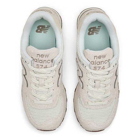 New Balance 574 Unisex Leather Sneaker Günlük Hakiki Deri Spor Ayakkabı Krem