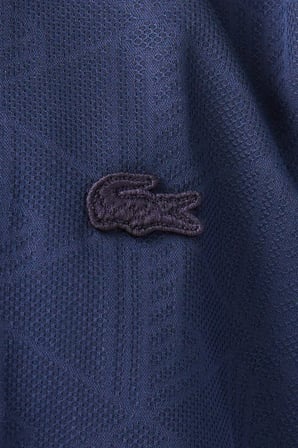 Lacoste Mens Slim Fit Navy Cotton Shirt Dar Kesim Pamuklu Erkek Gömlek Lacivert