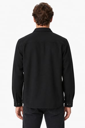 Lacoste Men's Regular Fit Button-Down Cotton Shirt Erkek Çıt Çıt Yaka Gömlek Siyah