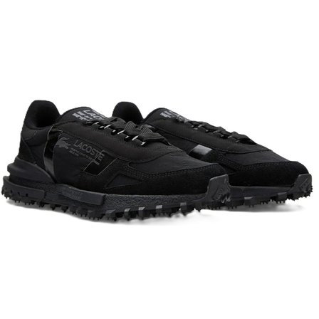 Lacoste Elite Active  Leather Mens Sneaker Hakiki Deri Erkek Günlük Spor Ayakkabı Siyah
