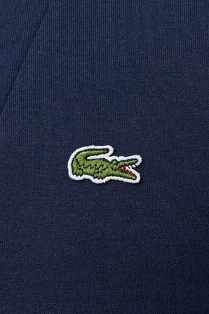 Lacoste Men's Classic Fit Neck Zip Sweatshirt Yarım Fermuarlı Yüksek Yaka Pamuklu Sweatshirt Lacivert