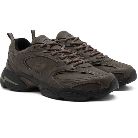 Lacoste Storm 96 2K SMA Leather Mens Sneaker Hakiki Deri Erkek Günlük Spor Ayakkabı Kahverengi