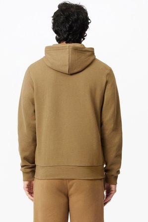 Lacoste Men's Classic Hoodie Sweatshirt Erkek Ayarlanabilir Kapüşonlu Organik Pamuk Sweatshirt Bej