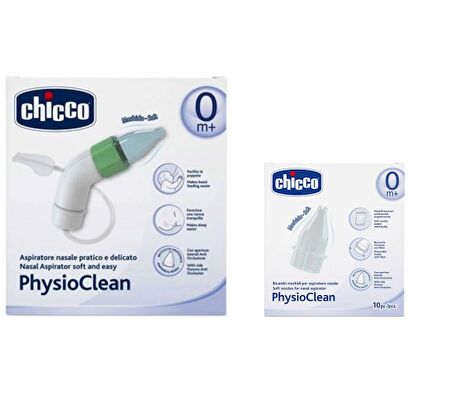 Chicco Pratik ve Hasas PhysioClean Burun Aspiratörü Set 