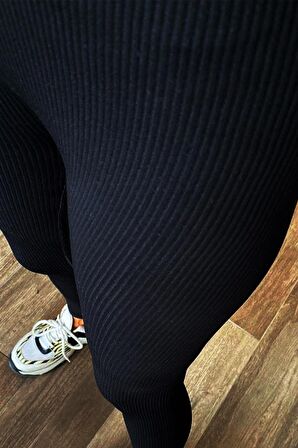 Yüksek Bel Fitilli Tayt