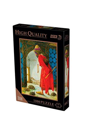 Puzzle 2x1000 Parça 48x68 Cm Puzzle Halı Tüccarı / Kaplumbağa Terbiyecisi