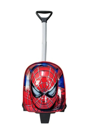 Anaokulu KREŞ Çocuk Valiz okul Sırt Çantası SpiderMan örümcek Çekçekli tekerlekli