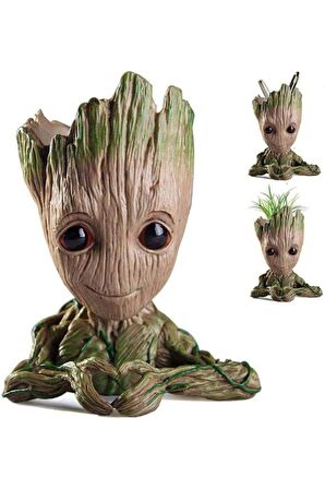 Galaksinin Koruyucuları Baby Groot Figür Kalpli Saksı Kalemlik