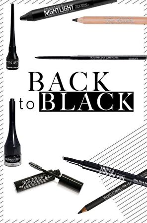 Prestige Back To Black TKK 01 Mat Siyah True Khol Kajal Göz Kalemi Suya Dayanıklı