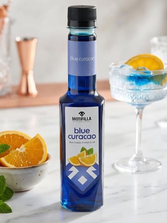 BLUE CURACAO ŞURUP 250 ML. ( 350 GR.) TURUNÇ ŞURUBU