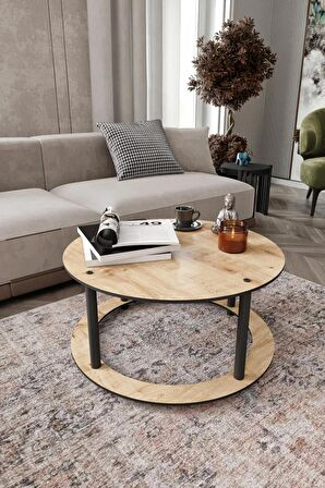 HOLE Masivo Orta Sehpa R:70 CM YUVARLAK SAFİR MEŞE