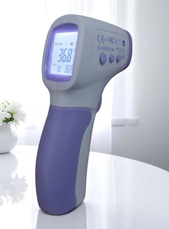 Oksimetre Pulse OX-97 + Temassız Ateş Ölçer Kombo Set | SpO₂, Nabız ve Ateş Ölçüm Cihazı