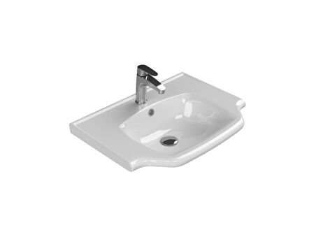 TURKUAZ Yeni Klasik Etajerli Lavabo  65x48 cm
