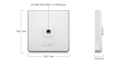 Ubiquiti U6-Enterprise-IW Duvara Monte WiFi 6E Erişim Noktası