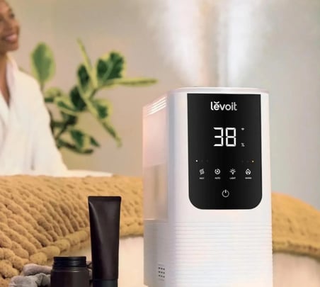 Levoit OasisMist 450S Smart Ultrasonik Akıllı Hava Nemlendirici - Beyaz (LUH-O451S-WEU, 4.5 Litre, 45 Saat Autonomy, Aromaterapi)